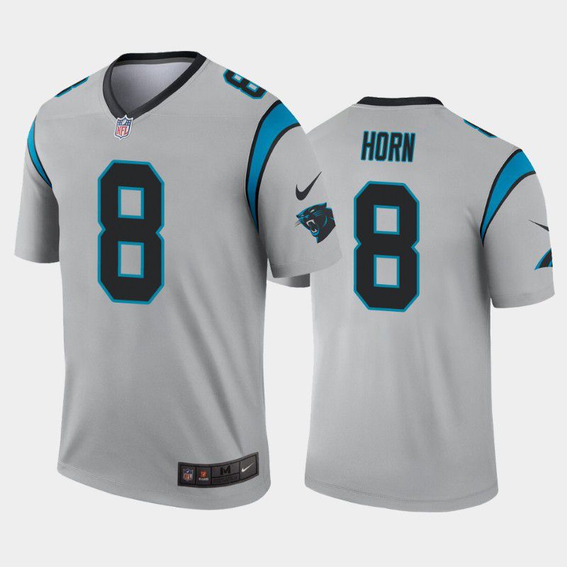 Men Carolina Panthers #8 Jaycee Horn Nike Grey Limited Player NFL Jersey->carolina panthers->NFL Jersey